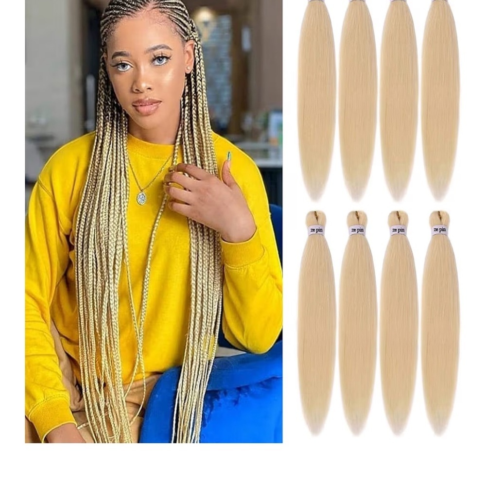 Braiding Hair 26 Inch, Synthetic Crochet Hair Extensions (#613)